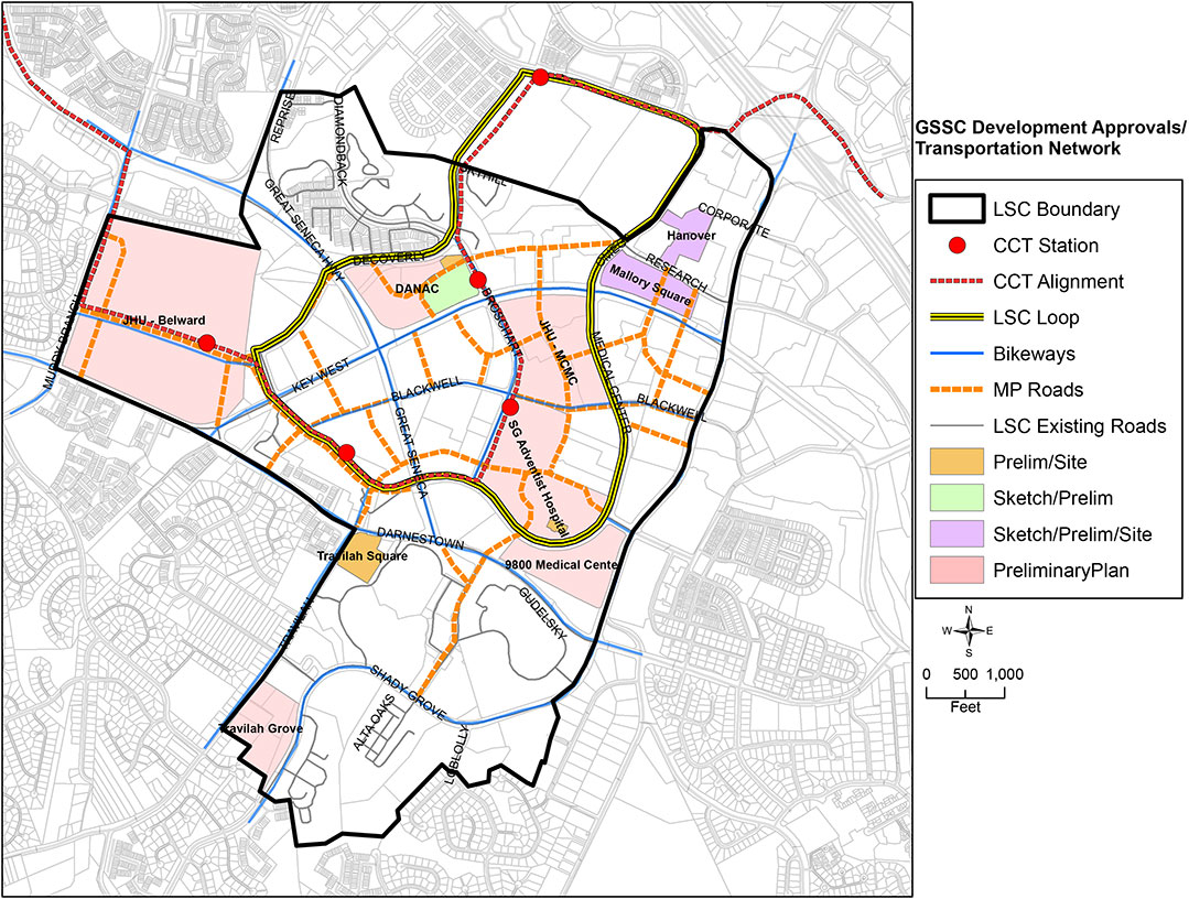 Development Approval and Transportation Network Map