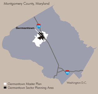 Germantown locator map