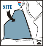 Clarksburg Water Storage Facility site map