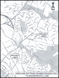 Redland Rd. Sidewalk Map