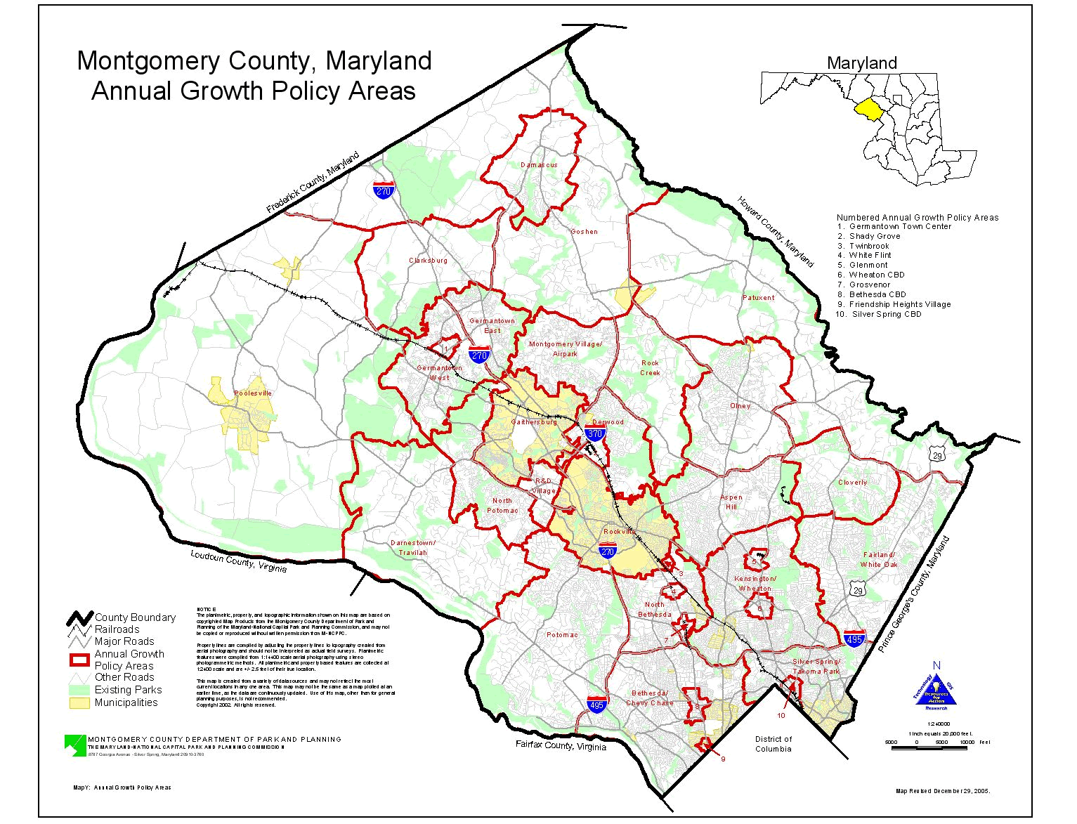 montgomery county map cities towns