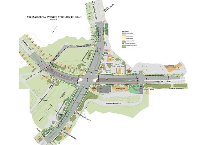 One of the biggest changes underway in Glenmont is a new interchange being built for the Georgia Avenue-Randolph Road intersection. 