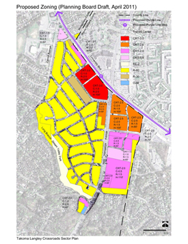 Revised zoning map