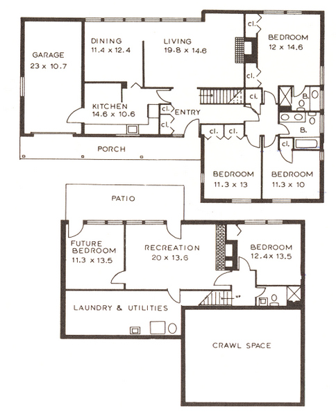 Woodside Model Floor Plan