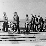 Acknowledgements image: Barn raising c1905, Joshua Riggs Farm (Milton Tabler collection)