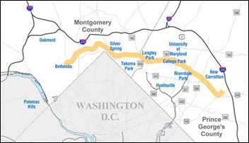 Purple Line study area